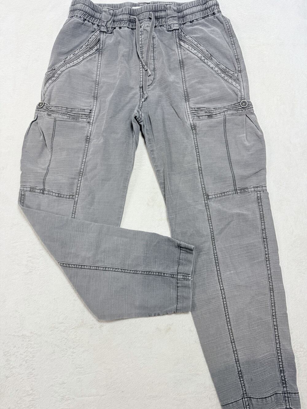 Cloth & Stone by Anthropologie Lyocell Cotton Cargo Jogger Pants Grey Size 28-32